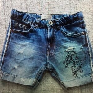 Stylish Blue Denim Kids Shorts
